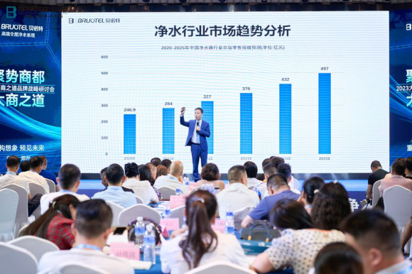 多彩网(中国)科技有限公司在大多彩网品牌战略研讨会，推出颠覆级净水新品